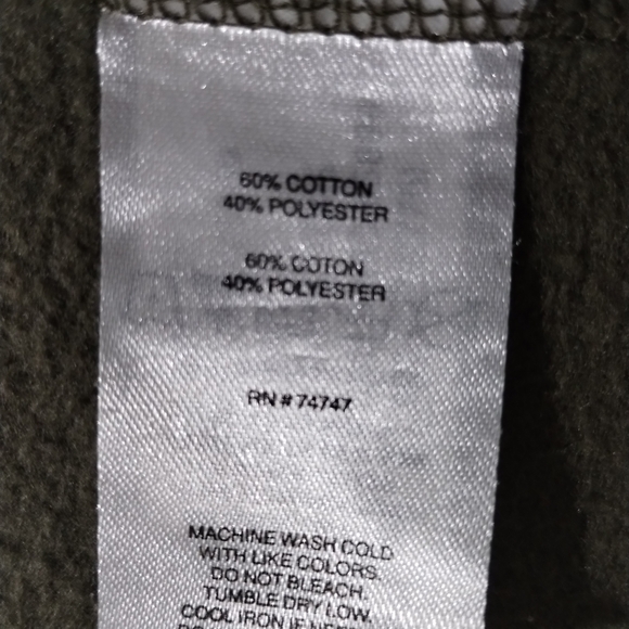 Cabela's Green and Tan Sweatshirt Casual Pullover - Picture 3 of 8